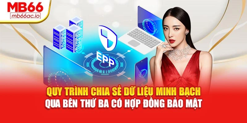 Chính Sách Riêng Tư MB66 Công Bố Công Khai, Rõ Ràng Quy trình chia sẻ dữ liệu minh bạch qua bên thứ ba có hợp đồng bảo mật