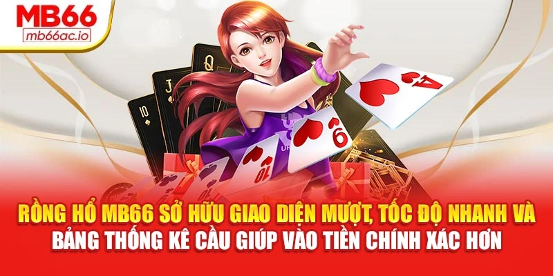 Rồng Hổ MB66 sở hữu giao diện mượt, tốc độ nhanh và bảng thống kê cầu giúp vào tiền chính xác hơn