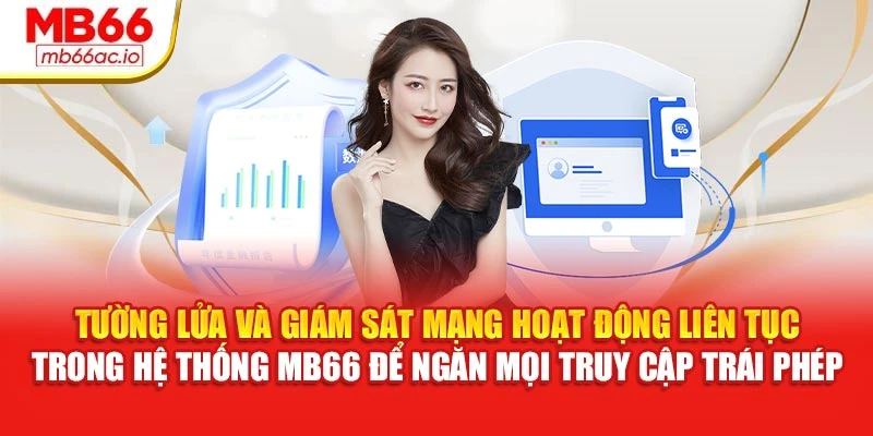 Chính Sách Bảo Mật MB66 - Bảo Vệ Dữ Liệu Người Dùng Tường lửa và giám sát mạng hoạt động liên tục trong hệ thống MB66 để ngăn mọi truy cập trái phép